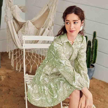 Women's Stylish Floral One Piece Dress