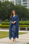 Indigo Blue Kurta Set - Office Park