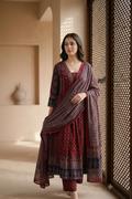 Maroon Kurta – Rajasthani Interior