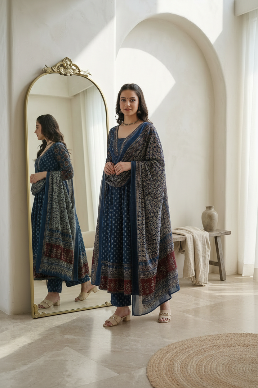 Teal Kurta – Boho Mirror Room