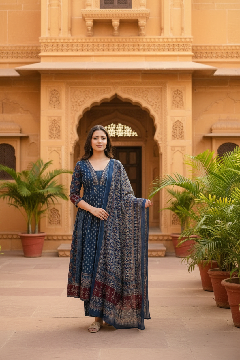 Teal Kurta – Haveli